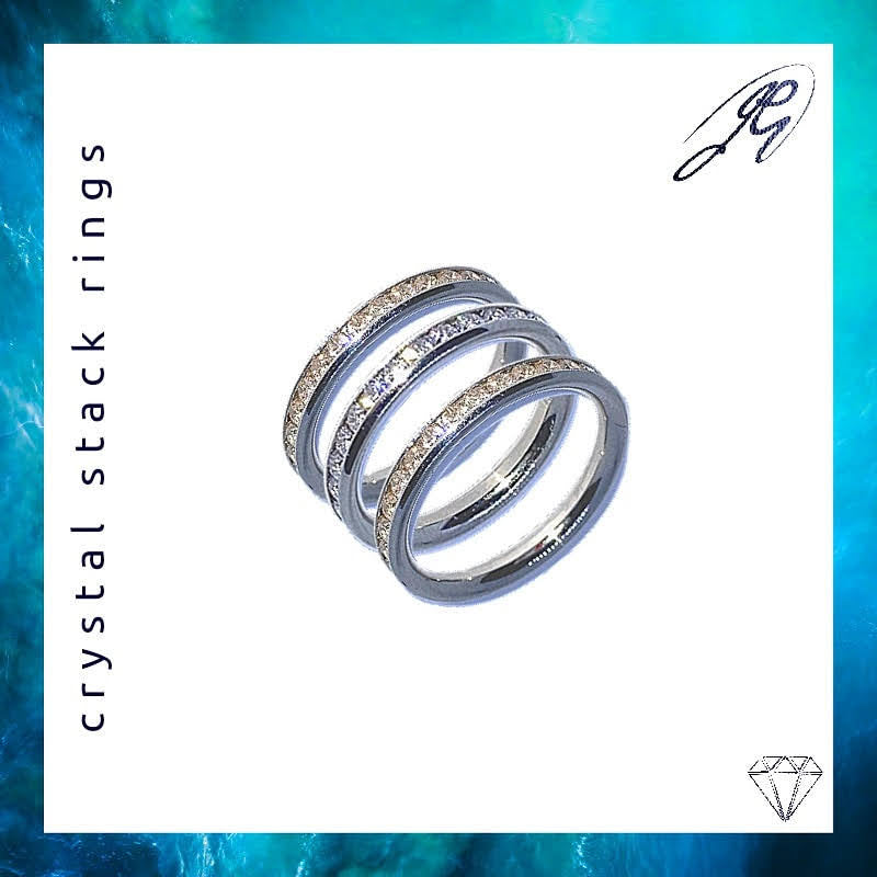 crystal stack rings